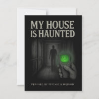 Mijn huis is spookachtig Briefkaart - geverifieerd