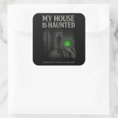 Mijn huis is spookachtige Sticker - geverifieerd d (Tas)