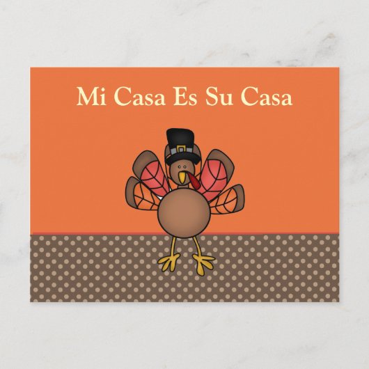 Mijn huis is uw huis briefkaart (Voorkant)