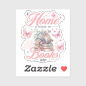 Mijn huis is waar mijn boeken zijn sticker (Vel)