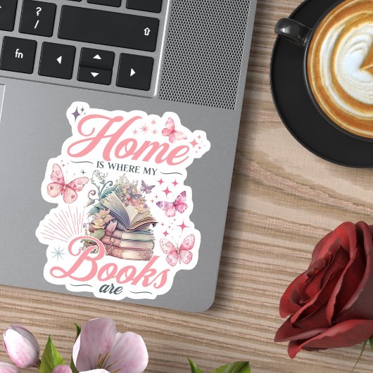 Mijn huis is waar mijn boeken zijn sticker