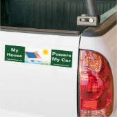 Mijn huis machtigt mijn auto - Bumpersticker (Op Truck)