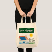 Mijn huis machtigt mijn auto - kruidenierszak tote bag (Voorkant (product))