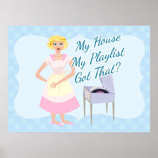 Mijn huis Mijn afspeellijst Poster (Voorkant)