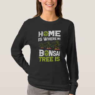 Mijn huis Mijn Bonsai Bomen Leuke Bonsai Japan Bom T-shirt