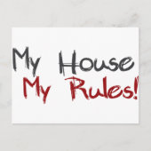 Mijn huis Mijn regels Briefkaart (Voorkant)