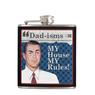 Mijn huis mijn regels! heupfles
