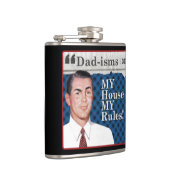 Mijn huis mijn regels! heupfles (Rechts)