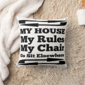 Mijn huis Mijn regels Mijn stoel Kussen (Deken)