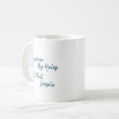Mijn Huis Mijn Regels Zo Simpel Koffiemok (Voorkant links)