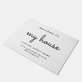 Mijn Huis Onroerend goed Moderne Witte Realtor Deu Deurmat (Schuin)