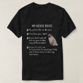 Mijn huis regelt het Shirt Ragdoll Cat Tee Shirt (Design voorkant)