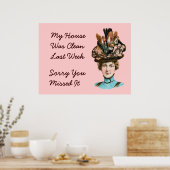 Mijn huis was vorige week schoon poster (Keuken)