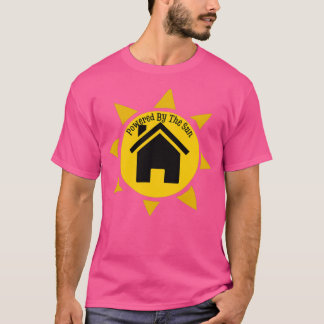 Mijn huis wordt aangedreven door de zonne-zonnekra t-shirt