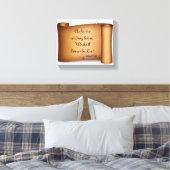 MIJN HUIS ZAL DE LORD poster Canvas afdrukken (Insitu (Slaapkamer))