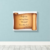 MIJN HUIS ZAL DE LORD poster Canvas afdrukken (Insitu (Houten vloer))