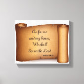 MIJN HUIS ZAL DE LORD poster Canvas afdrukken (Voorkant)