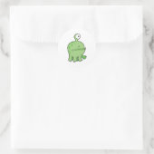 mijn huisdier cyclops monster groen ronde sticker (Tas)