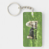 Mijn huisdier is alleen thuis foto-sleutelhanger sleutelhanger (Voorkant)