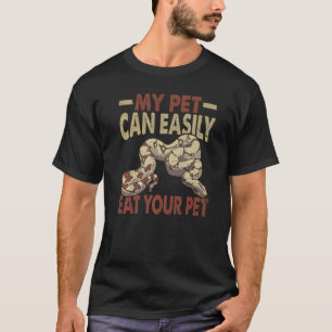 Mijn huisdier kan je huiszoeking snel eten t-shirt