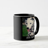 Mijn huisdier vriend Custom foto zwart Mok (Voorkant rechts)