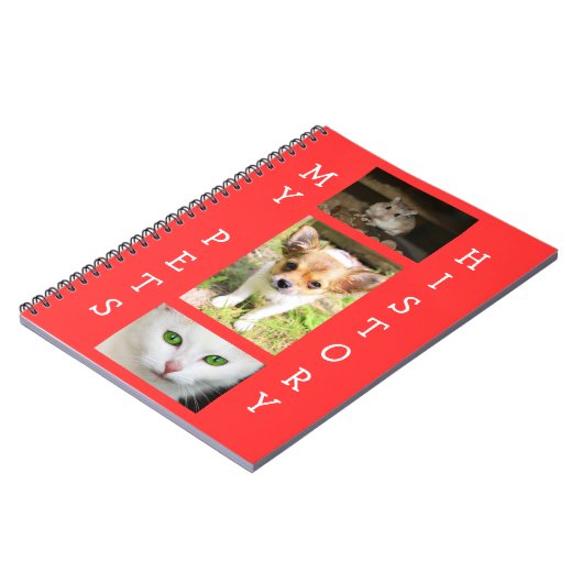 Mijn Huisdieren Geschiedenis Record Boek Notitieboek (Linkerzijde)