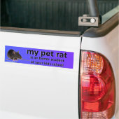 mijn huisdierrat bumpersticker (Op Truck)