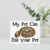 Mijn huisje kan je huisje eten briefkaart (Staand voorkant)