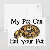 Mijn huisje kan je huisje eten briefkaart (Voorkant / Achterkant)