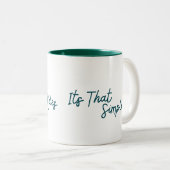 Mijn huisregels zijn zo simpel tweekleurige koffiemok (Voorkant rechts)