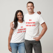 Mijn huiswerk Ate Mijn Dog T-shirt (Unisex)