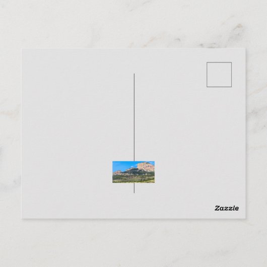 Mijn hulp komt van de Heer. Bergen. Lift ogen Briefkaart (Achterkant)