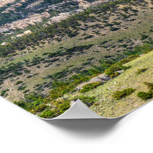 Mijn hulp komt van de Heer. Bergen. Lift ogen Poster (Hoek)