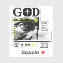 Mijn hulp komt van de Heer Psalm 121:2 retrowave
