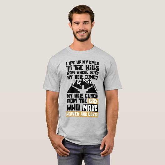 Mijn hulp komt van de Heer T-shirt (Voorkant volledig)