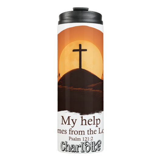 Mijn hulp komt van de Heer Thermosbeker (Voorkant)