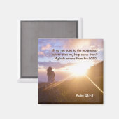 Mijn hulp komt van de LORD. Magneet (Voorkant / Achterkant)