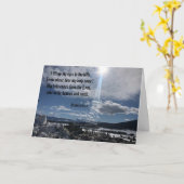 Mijn hulp komt van de Lord Psalm 121 Kaart (Gele Bloem)