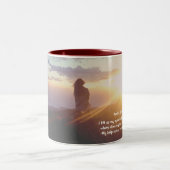 Mijn hulp komt van de LORD. Tweekleurige Koffiemok (Center)