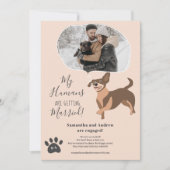 Mijn Humans gaan trouwen verloving grappige foto Aankondiging (Voorkant)