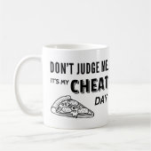 Mijn Humor op de Dag van de Kaas Eat Pizza Diet Koffiemok (Links)