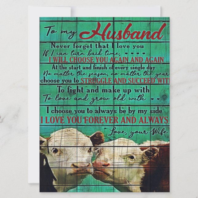 Mijn Husband Letter Gift | Brief voor hem | (Voorkant)