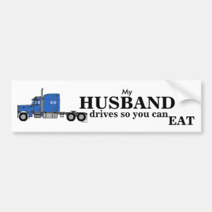 Mijn Husband-stations - Vrachtwagenchauffeur Bumpersticker