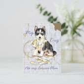 Mijn Husky Ate mijn Lesson Plan Briefkaart (Staand voorkant)