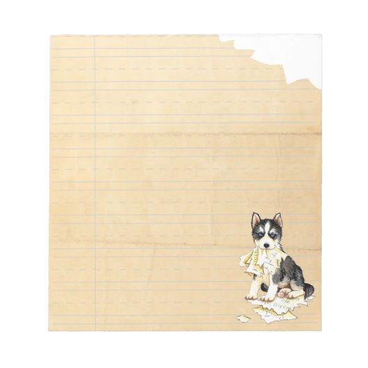 Mijn Husky Ate mijn thuiswerk Notitieblok (Voorkant)