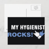 Mijn Hygienist Rocks Briefkaart (Voorkant / Achterkant)