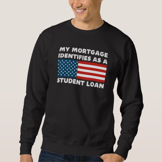 Mijn hypotheek identificeert zich als studentenlen trui (Voorkant)