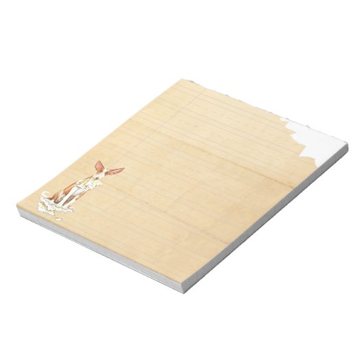 Mijn Ibizan Hound Ate Mijn thuiswerk Notitieblok (Linkerzijde)