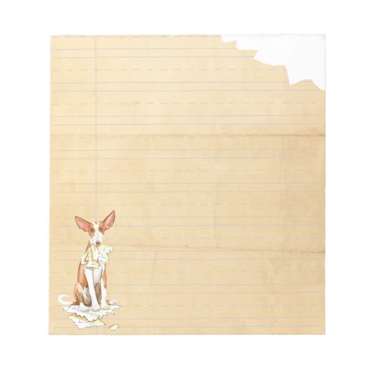Mijn Ibizan Hound Ate Mijn thuiswerk Notitieblok (Voorkant)