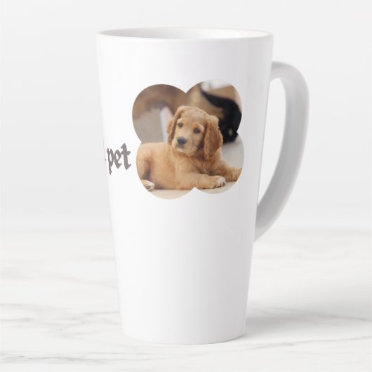 Mijn ideale huisdier - Puppy Love Design Latte Mok (Rechterhoek)
